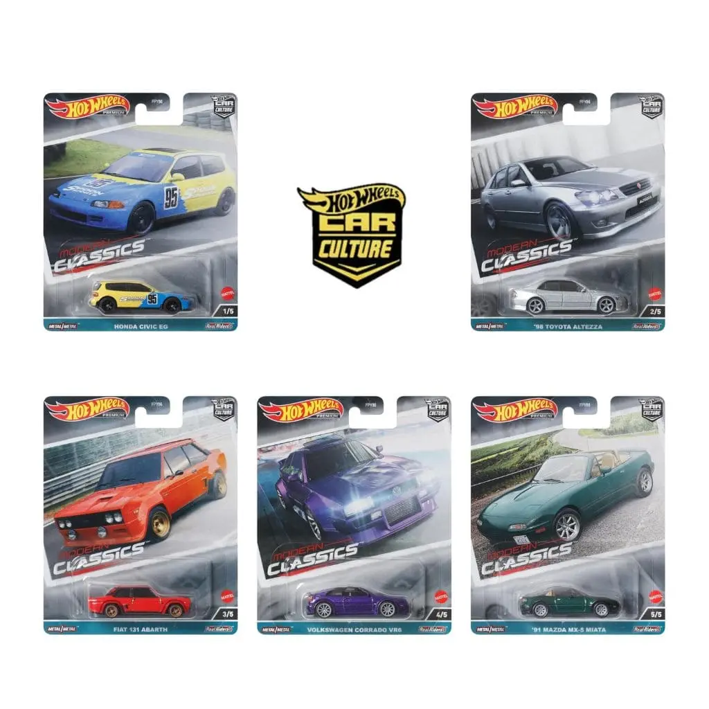 Hot Wheels Premium 1:64 - Modern Classics 4 - 2023 Car Culture - Set of 5