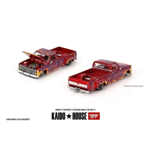 Kaido House 1:64 - Chevrolet Silverado Dually on Fire V1
