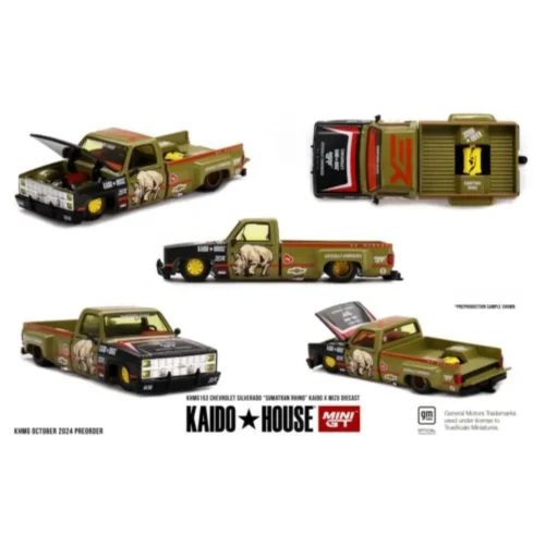 Kaido House 1:64 - Chevrolet Silverado āSumatran Rhinoā KAIDO x MIZU Diecast
