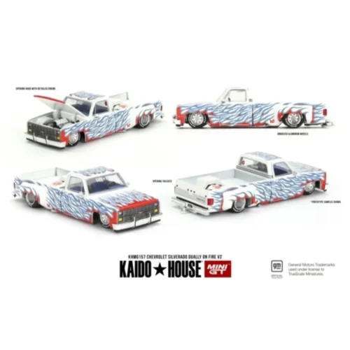 Kaido House 1:64 - Chevrolet Silverado Dually on Fire V2