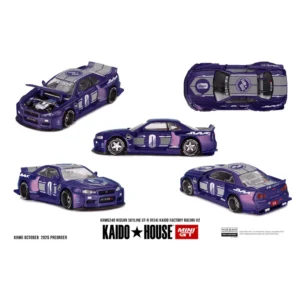 *PRE-ORDER* Kaido House 1:64 - Nissan Skyline GT-R (R34) KAIDO RACING FACTORY V2
