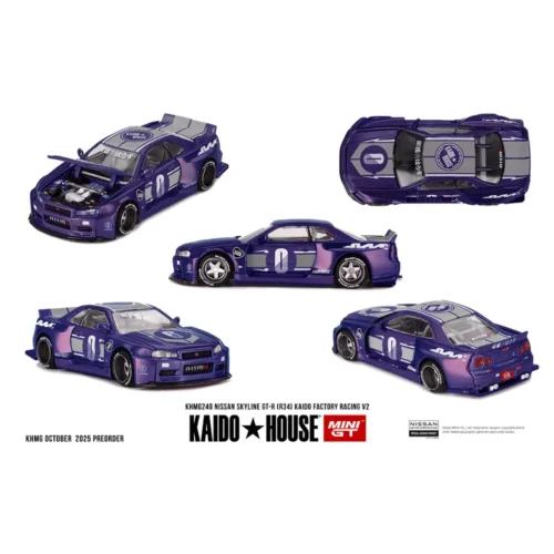 *PRE-ORDER* Kaido House 1:64 - Nissan Skyline GT-R (R34) KAIDO RACING FACTORY V2