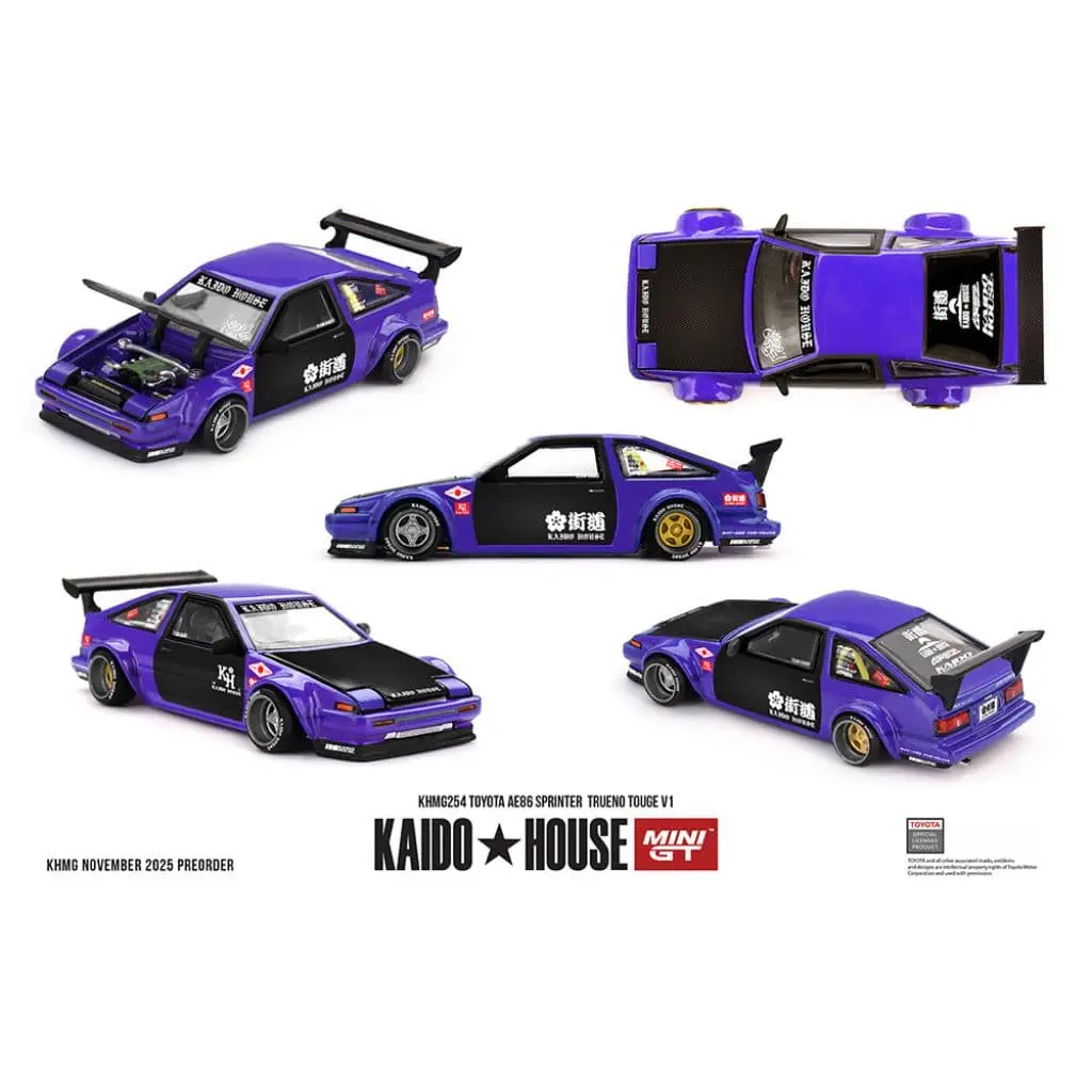 *PRE-ORDER* Kaido House 1:64 - Toyota AE86 Sprinter Trueno TOUGE V1