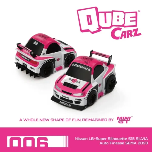 Mini GT Qube Carz 1:64 - Nissan LB-Super Silhouette S15 SILVIA Auto Finesse SEMA 2023
