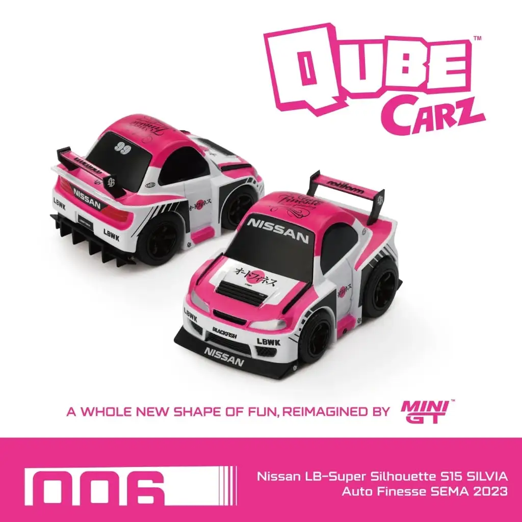 Mini GT Qube Carz 1:64 - Nissan LB-Super Silhouette S15 SILVIA Auto Finesse SEMA 2023