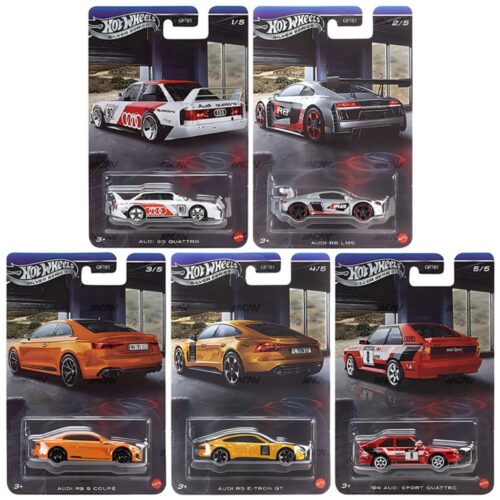 Hot Wheels - AUDI - 2026 Silver Series (GRT01) - Pack de 5 Coches