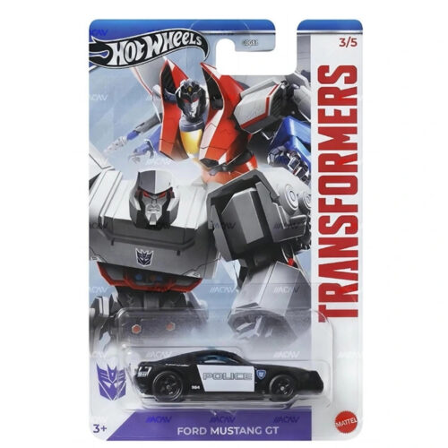 Hot Wheels 1:64 - Ford Mustang GT - Transformers - 2024 Series Silver (GDG83)