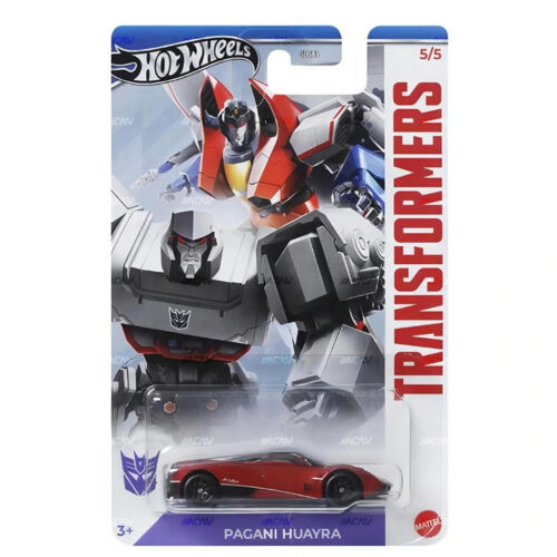Hot Wheels 1:64 - Pagani Huayra - Transformers - 2024 Series Silver (GDG83)