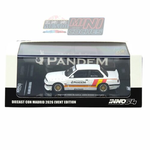 Inno64 1:64 - Pandem Rocket Bunny E30 (Blanco Mate) - DIECAST CON MADRID 2026 EDICIÓN EVENTO
