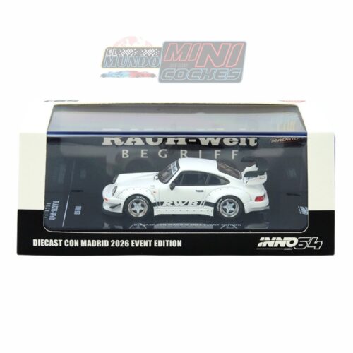 Inno64 1:64 - RWB 930 (Blanco Mate) - DIECAST CON MADRID 2026 EDICIÓN EVENTO
