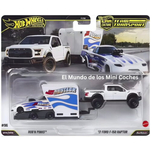 Hot Wheels 1:64 - Rob N' Picks + Ford F150 Raptor (Open Trailer) - Team Transport - 2026 Mix 4