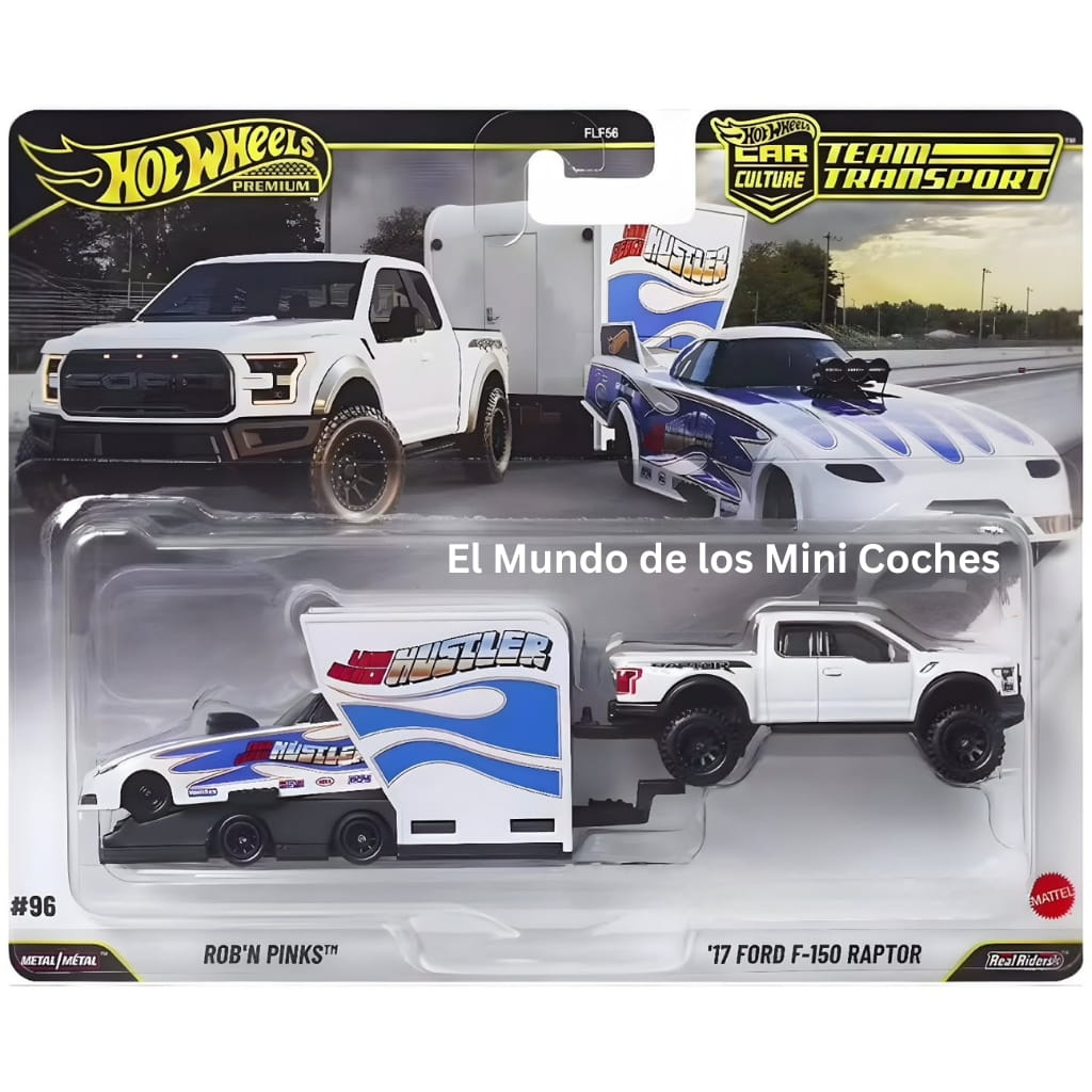 Hot Wheels 1:64 - Rob N' Picks + Ford F150 Raptor (Open Trailer) - Team Transport - 2026 Mix 4