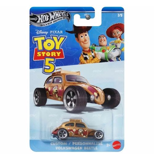 Hot Wheels 1:64 - Custom Volkswagen Beetle - Toy Story 5 - 2026 Series Silver (GDG83)