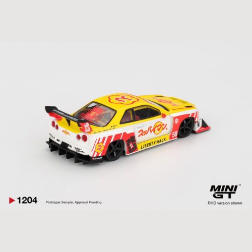 Mini GT 1:64 - 2025 Nissan GTR (R34) LB-SUPER SILHOUETTE Skyline SUPPAIMAN OKINAWA