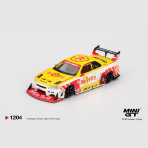 Mini GT 1:64 - 2025 Nissan GTR (R34) LB-SUPER SILHOUETTE Skyline SUPPAIMAN OKINAWA
