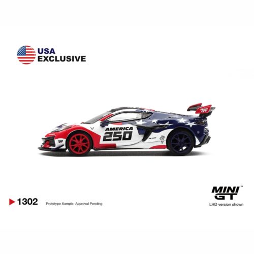 Mini GT 1:64 - Chevrolet Corvette ZR1 America 250 USA EXCLUSIVE
