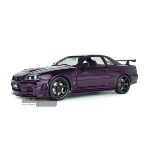 Solido 1:18 - 1999 Nissan Skyline GT-R (BNR34) Z-Tune Nismo Morado Medianoche