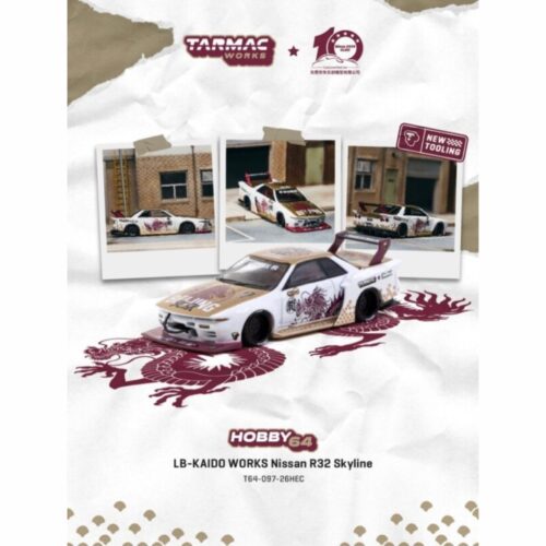 Tarmac Works 1:64 - LB-KAIDO WORKS Nissan R32 Skyline CLDC Special - Hobby Expo China (HEC) 2026