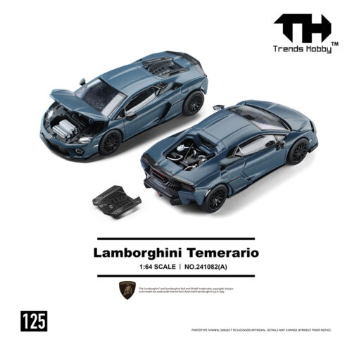 Trends Hobby 1:64 - Lamborghini Temerario (Azul Mate)