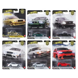 Hot Wheels Premium 1:64 - Power Trip - 2026 Car Culture - Juego de 6 (Chase Incluido)