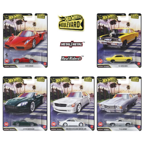 Hot Wheels 1:64 - 2026 Boulevard Series Mix 4 - Juego de 5 (156-160)