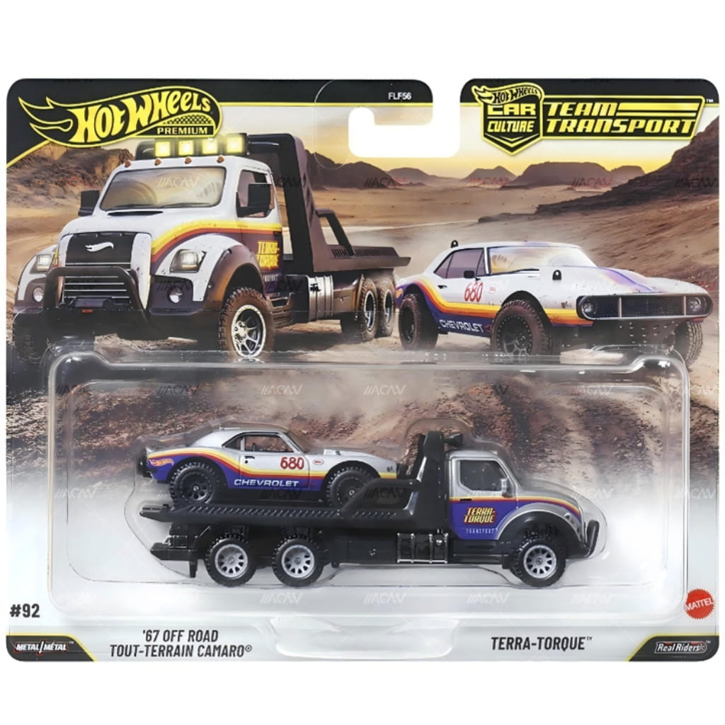 Hot Wheels 1:64 - '67 Off Road Camaro + Terra-Torque (#92) - Team Transport - 2026 Mix 3