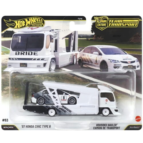 Hot Wheels 1:64 - '07 Honda Civic Type R + Kousoku Hauler (#93) - Team Transport - 2026 Mix 3