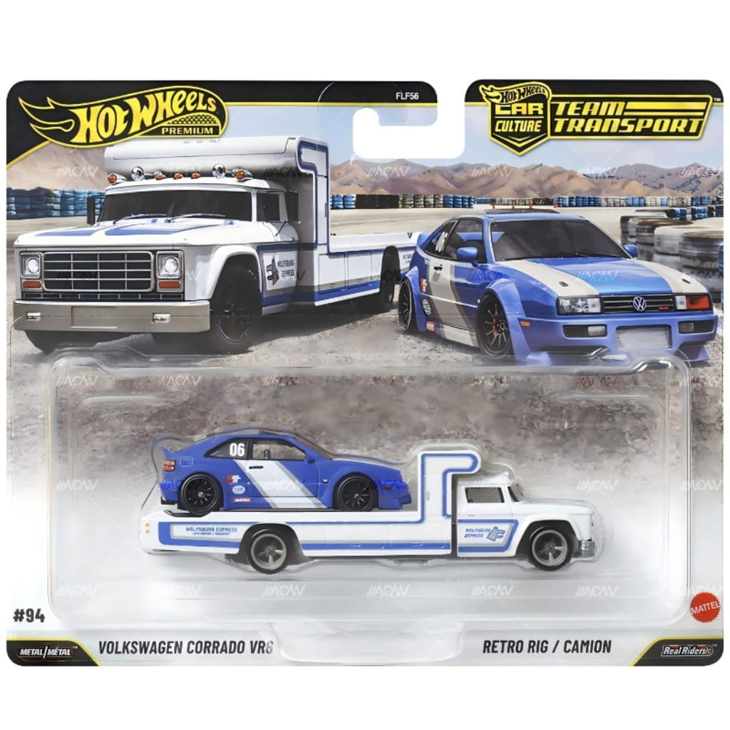 Hot Wheels 1:64 - Volkswagen Corrado VR6 + Retro Rig (#94) - Team Transport - 2026 Mix 3