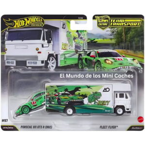 Hot Wheels 1:64 - Porsche 911 GT3 R (992) REXY + Flipside Hauler - Team Transport - 2026 Mix 4