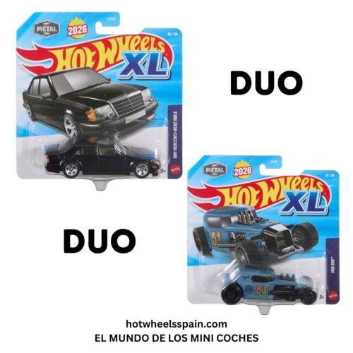 Hot Wheels XL 1:43 - 1991 Mercedes 500 E / Mod Rod (DUO) - 2026
