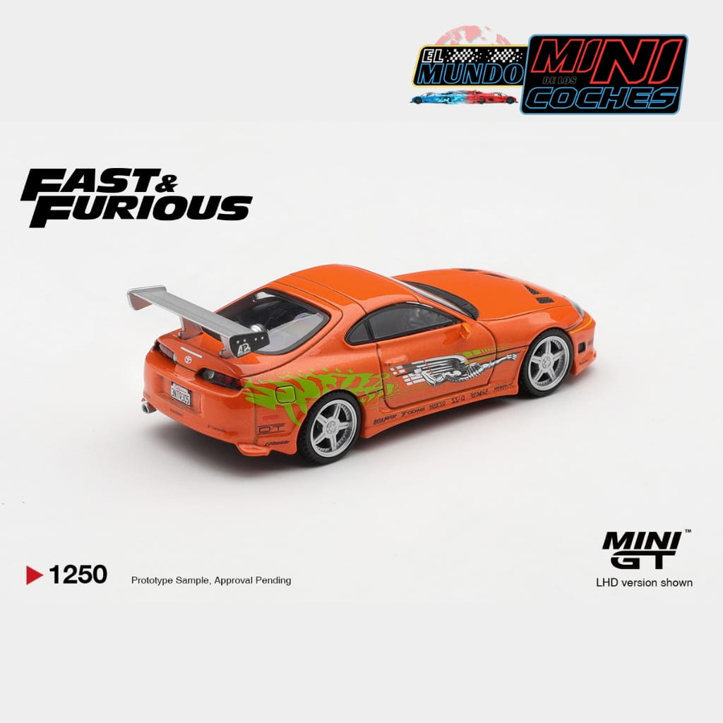 *PRE-ORDER* Mini GT 1:64 - Toyota Supra BOMEX - "The Fast and The Furious" - Brian O'Conner - Imagen 2