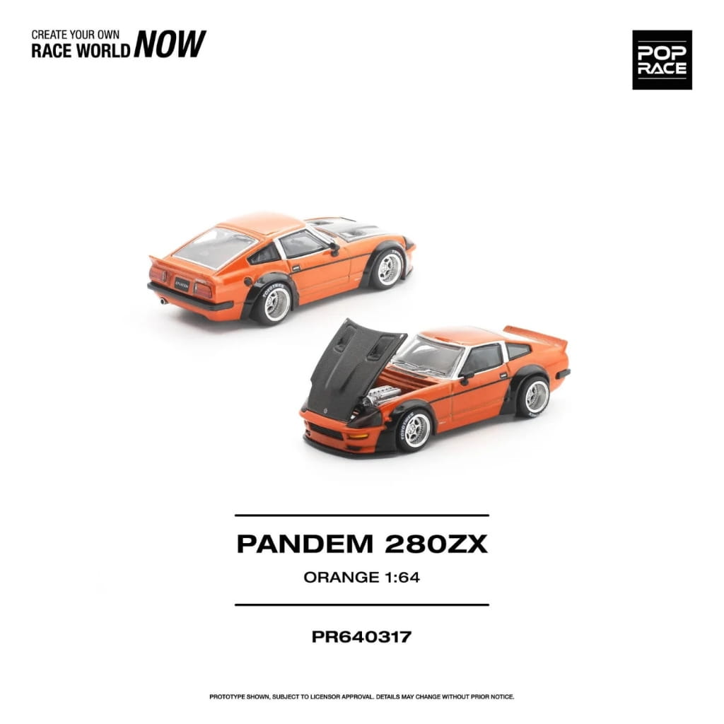 Pop Race 1:64 - Pandem 280ZX (Naranja)