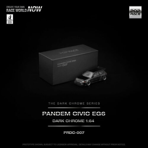 Pop Race 1:64 - Pandem Civic EG6 "The Dark Chrome Series" - PRDC007