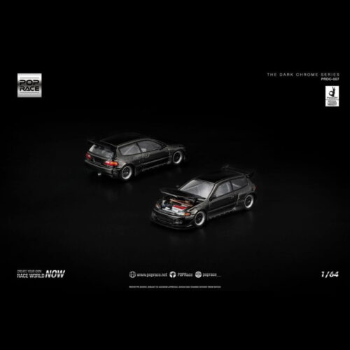Pop Race 1:64 - Pandem Civic EG6 "The Dark Chrome Series" - PRDC007