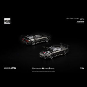 Pop Race 1:64 - Mazda RX7-FC3S Re-Amemiya "The Dark Chrome Series" - PRDC008
