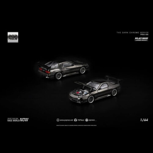 Pop Race 1:64 - Mazda RX7-FC3S Re-Amemiya "The Dark Chrome Series" - PRDC008