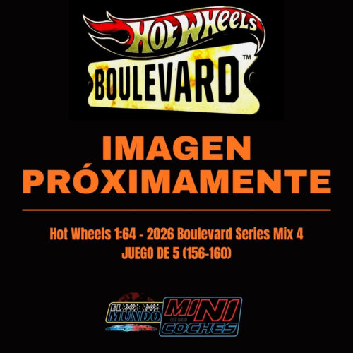 Hot Wheels 1:64 - 2026 Boulevard Series Mix 4 - Juego de 5 (156-160)