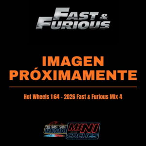 Hot Wheels 1:64 - Fast & Furious 2026 Mix 4 - Juego de 5 (Chase Incluido)