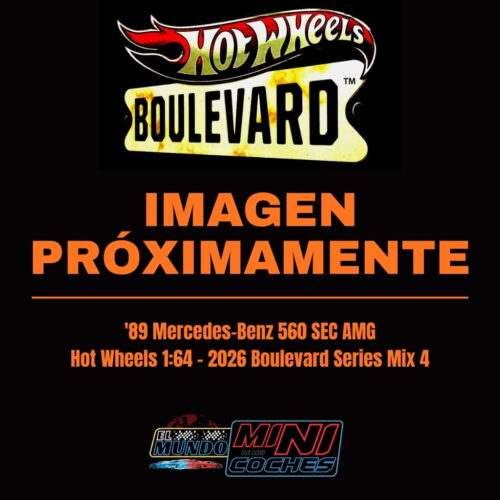 Hot Wheels 1:64 - '89 Mercedes-Benz 560 SEC AMG - 2026 Boulevard Series Mix 4