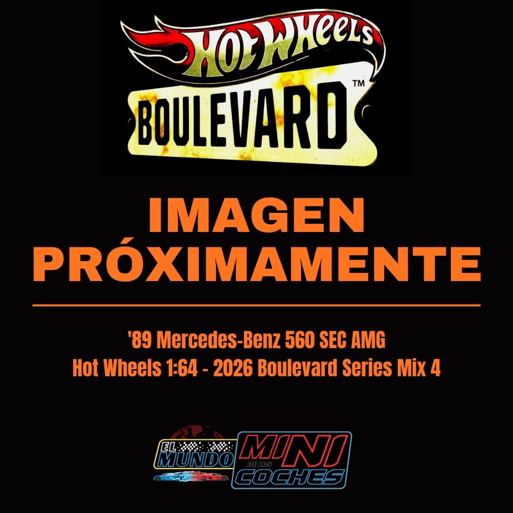 Hot Wheels 1:64 - '89 Mercedes-Benz 560 SEC AMG - 2026 Boulevard Series Mix 4