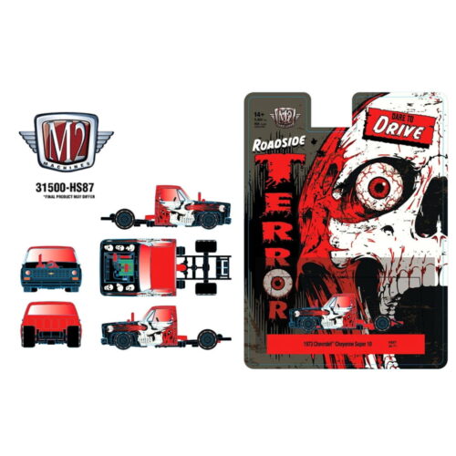 M2 Machines 1:64 - 1973 Chevrolet Cheyenne Super 10 Dare To Drive Terror Series - Rojo - Hobby Exclusive