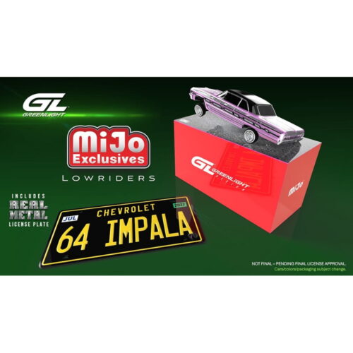 Greenlight 1:64 - Lowriders 1964 Chevrolet Impala SS - Rosa - Mijo Exclusives