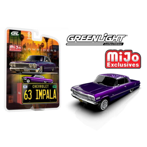 Greenlight 1:64 - Lowriders 1963 Chevrolet Impala SS - Morado - Mijo Exclusives