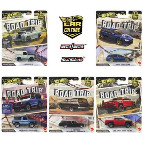 Hot Wheels Premium 1:64 - Road Trip - 2026 Car Culture - Juego de 5