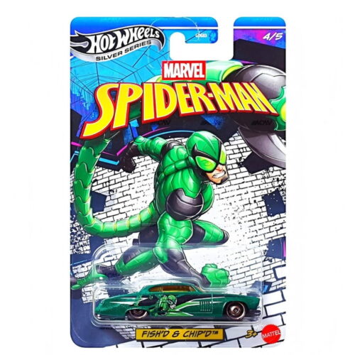 Hot Wheels 1:64 - Fish'd & Chip'd - Spider-Man - 2026 Series Silver (GDG83)