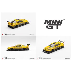 Mini GT 1:64 - Nissan LB-ER34 Super Silhouette SKYLINE Sport Yellow