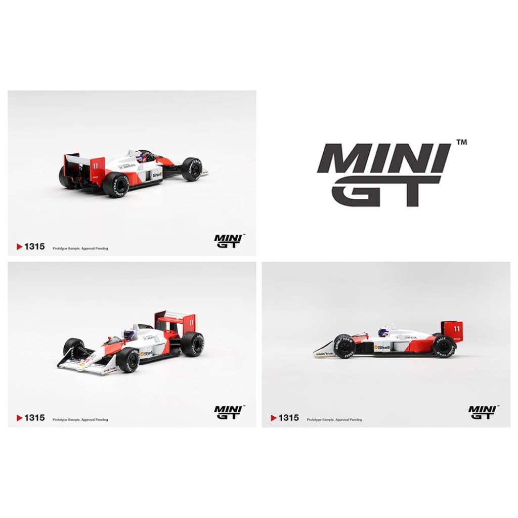 Mini GT 1:64 - McLaren MP4/4 #11 Alain Prost 1988 Canadian Grand Prix 2nd Place