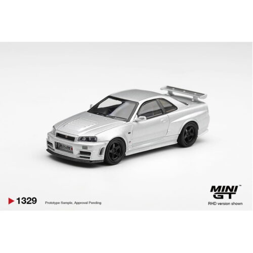 Mini GT 1:64 - Nissan Skyline GT-R (R34) Z-Tune - Silver Metallic