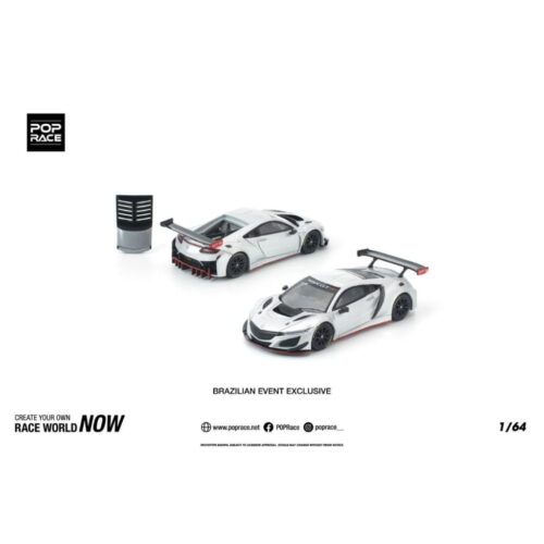 Pop Race 1:64 - Honda NSX GT3 EVO22 Plata Brazilian Event Exclusive