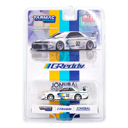 Tarmac Works 1:64 - Nissan Skyline GT-R R32 Widebody Jonsibal Designworks & GReddy - MiJo Exclusives